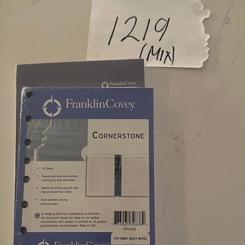 Franklin Covey Cornerstone Daily Notes Pad (Bundle)